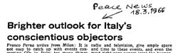 Peace news, 18 marzo 1966