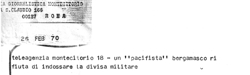Teleagenzia Montecitorio, 26 febbraio 1970