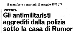 il manifesto, 16 maggio 1972