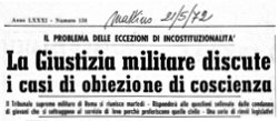 Il Mattino, 21 maggio 1972